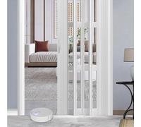 Concertina Door PVC Internal Folding Door Doorway Sliding Door for Bedroom Hallway Room Divider Foldable Gate Partition Pantry Closet Entry Accordion Doors Screen,1,65 * 235cm/25.6 * 92.5in