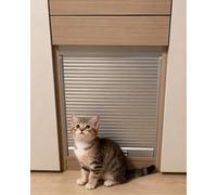 Concertina Door Sliding Tambour Cabinet Door Kit, Flexible Decorative Folding Sideboard Concertina Gate, Wardrobe Cupboard Garage Wall Cabinets Replacement(19x40in/48x102cm)