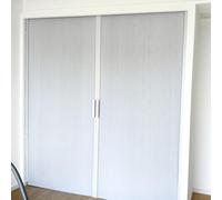 Concertina Foldable Door 60 80 100 120 140 160 180 200 220 cm Large Multifold Bifold Closet Doors - No Upper or Lower Rails - Space Saving Honeycomb Accordion Folding Door(195 x 210 cm)