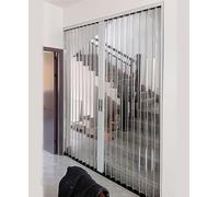 Concertina Foldable Door 80in Tall Glass Accordion Door Waterproof, Lockable Invisible Room Divider Push-Pull Doors Gate with Aluminum Frame for Bathroom/Kitchens/Mall - Custom Size(67 x 80 in)