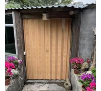 Concertina Foldable Door Outdoor Internal Concertina Doors Plastic with Magnetic Closure, Heavy Duty Waterproof Accordion Sliding Barn Gate for Courtyard/Laundry Rooms(163x203cm)