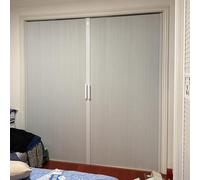 Concertina Foldable Door Portable Magnetic Folding Push-Pull Door, No Upper and Lower Rails - Heavy Duty Multifold Bifold Closet Double Doors Gate for Interior/Wardrobes/Hallways(100 x 230 cm)