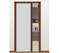Concertina Folding Door with Non-woven Panel, Customizable Internal Sliding System for Walk-in Closets and Wardrobes