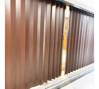 Concertina Folding Doors Internal, Space-Saving Accordion Door with Magnetic Closure & Handles for Indoor Open Kitchen