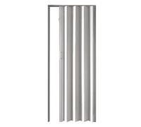 Concertina PVC Panel Door with Handle, Temporary Room Divider Screen for Kitchen, Bathroom, Patio, 141x203cm