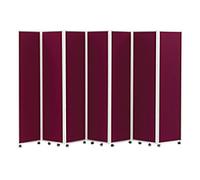 Concertina Screen with 7 Screens Red 560 x 1,800 mm