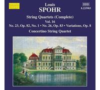 Concertino String Quartet - Spohr: String Quartets Vol. 16