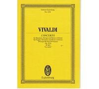 Concerto Bb major op. 45/8 RV 501/PV 401 - ""La Notte"" - bassoon, strings and basso continuo - study score - (ETP 1254): "La Notte". op. 45/8. RV ... and basso continuo. Partition d'étude.