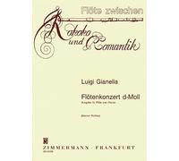 Concerto en ré mineur: flute and orchestra. Réduction pour piano.