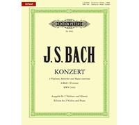 Bach, J.S. - Double Concerto in d minor BWV 1043 for Two Violins and Piano - by Oistrakh - Peters