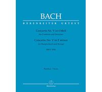 Concerto for Harpsichord No.5 in F minor BWV 1056 (Full Score)