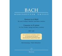 Concerto for Two Violins in D minor BWV 1043 (2 Violins & Piano)(Cover may vary)