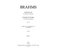 Johannes Brahms-Concerto-Violin and Orchestra-Parts