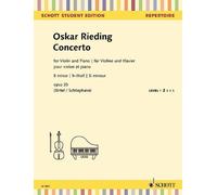 Concerto H-Moll Op. 35 Oscar Rieding Book [Softcover] Violin and Piano Schott Mu