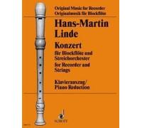Concerto Hans-Martin Linde Piano Reduction Recorder [Alto, Sopranoino and Bass]
