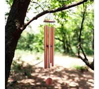 Concerto Musical Wind Chime - Precision-Tuned Deep-Tone Metal Chimes | Rose Gold & Black | 28", 36", 40" for Garden, Patio, Home Décor (Rose Gold, 40")