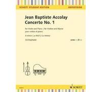 Concerto No. 1 violin and piano (intermediate) Accolay Schott Music Saddle-wire