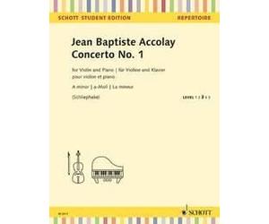 Concerto No. 1 violin and piano (intermediate) Accolay Schott Music Saddle-wire