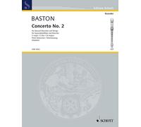 Concerto No. 2 C major Piano reduction descant recorder, strings and basso conti