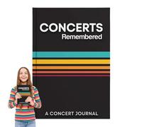 Concerts Remembered Record Book - Concert Memories Book | Concert Journal | Paperback Music Diary And Journal | Memories Concert Notepad For Preserve Memories Of Favorite Music Events