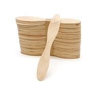 Concession Essentials 500 Count Wooden Biodegradable Tasting Spoons - 5 Inch Eco Friendly Taster Spoons - Perfect for Sampling Food, Ice Cream.