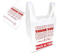 Concession Essentials Thank You Bags - Case of 1,000ct (11.5" x 6.25" x 21")-.6mil
