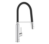 GROHE Concetto - Single lever kitchen mixer XL-Size with pull-out professional spray chrome / black