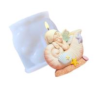 Conch Baby Molds Casting Silicone Ornament Plasters Epoxy Resin Cake Baking Silicone Conch Baby Scented Casting Chocolate Moulds