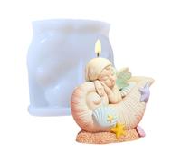Conch Baby Silicones Ornament Molds Baking Casting Epoxy Resin Chocolate Moulds Silicone Conch Baby Scented Casting Chocolate Moulds