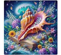 Conch Book Pearls Jigsaw Puzzle 1000 Pieces 65x65cm/26x26inch, Difficult jigsaw puzzles for Adults 1000, Beautiful Art work, Great Festive Puzzle Gift for Men/Women