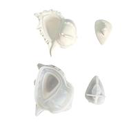 Conch Shape Silicone Mold Storage Box for Cups and Decorative Storage Jars for Crafting and Gifting Soap Mold with Lid