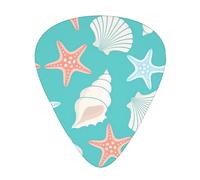 Conch Star Acoustic GuitarGuitar Picks 12 Pcs, Electric Guitar Essential Thick And Thin Guitar Plectrums Students 0.46 0.96 0.71 Mm
