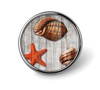 Conch Starfish Pins Sets Beach Themed Lapel Pin Ocean Beach Button Pins Ocean Sea Life Custom Buttons Vintage Nautical Lapel Pins Cute Brooch Pin Badges Cloth Housewarming Gift style 17
