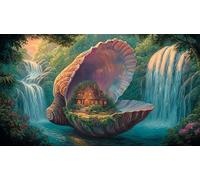 Conch-World 1000 Piece Jigsaw Puzzles for Adults Educational Games Jigsaw Puzzle Home Decors for Men Women Elders Seniors 75x50cm/1000pcs