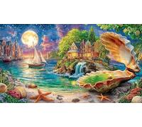 Conch-World Jigsaw Puzzle 1000 Pieces Recycled Paper Educational Games Great Gift Idea for Adults and Kids Age 12 Years Up Beautiful Decoration Puzzle 38x52/1000pcs