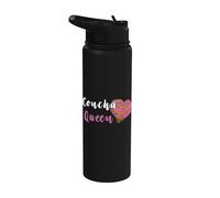 Concha Queen Latina Mexico Bread Mexican Candy Stainless Steel Insulated Water Bottle