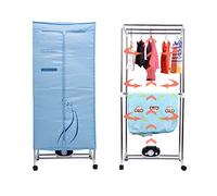 Concise Home Electric Clothes Dryer 1000W Large Capacity 15kg Double layer Stainless Steel Energy-Efficient Indoor Wet Laundry Warm Air Drying Wardrobe
