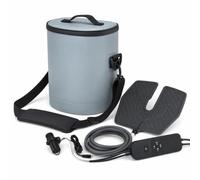 Concise Home Portable Ice Therapy Machine with 18L Foldable Ice Bucket, 5-Level Flow Control, 10-60min Timer, Digital Display - Ideal for Knee, Shoulder, Elbow & Ankle Cold Therapy
