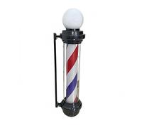 Concise Home Rotating Barber Pole Light, Red White Blue, Wall Mount, LED, Classic Vintage Style,Waterproof Outdoor Hair Salon Lights 90CM