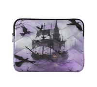 Concise Laptop Sleeves 13 inch+ Spooky Pirate Ship Halloween | 13 inch+ Computer Carrying Bag for adults funda para M