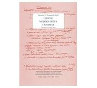 Concise Modern Greek Grammar
