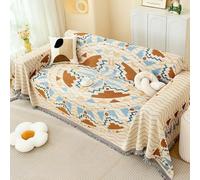 Concise Sofa Blanket Polyester Cotton Full Fabric Sofa Cover Camping Blanket Washing Machine Sofa Cover Allinclusive For cushion white 3 sofa cushion covers white For for cover couch sofa vin