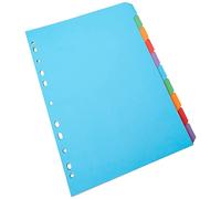 Concord 10 Part Assorted Heavy Weight Bright A4 Divider