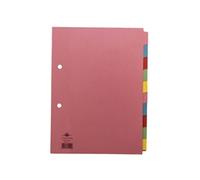 Concord Divider 10-Part A5 160gsm Pastel Colours 72199