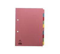 Concord Divider 10-Part A5 160gsm Pastel Colours 72199