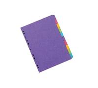 Concord 10-Part Subject Divider Superweight Bright A4 Assorted