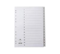 Concord INDEX PVC A4 1-15 GREY 62605