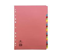 Concord Divider 20 Part A4 160gsm Board Pastel Assorted Colours