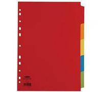 Concord Bright H/W A4 5Pt Divider Asst