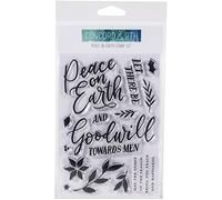 Concord & 9th Clear Stamps 4X8, Peace On Earth, One Size